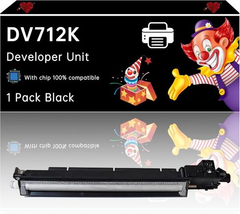 وحدة المطورين DV712K متوافقة مع Konica Minolta Bizhub C659 Bizhub C759 الطابعات ، المتانة المحسنة ، مثالية للطباعة عالية الحجم (1 حزمة سوداء) in Kuwait