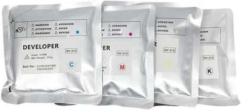 DV313 Developer Powder Compatible with C308 C368 C458 C558 C658 C258 250G CMYK in Saudi Arabia