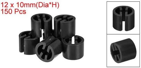 Clothes Hanger Marker Blank Tags, Pack of 150, Fit 3.5mm Rod, for Garment Color Coding Tag Show Your Information Snap On Hanger Tags, (Black) in Saudi Arabia