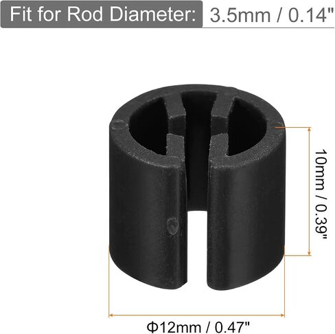 Clothes Hanger Marker Blank Tags, Pack of 150, Fit 3.5mm Rod, for Garment Color Coding Tag Show Your Information Snap On Hanger Tags, (Black) in Saudi Arabia