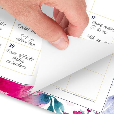 AT-A-GLANCE 2026 Wall Calendar, Simplified by Emily Ley, Monthly, 15" x 12", Medium, English Garden (EL46-707-26) in Saudi Arabia