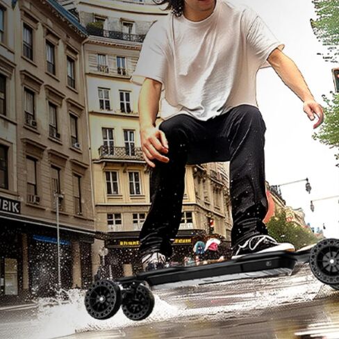 isinwheel V4/V6/V6pro/V8/V10 Electric Skateboard with Remote, 250W/450W/500W/1200W/3000W Brushless Motor, 9Mph/12Mph/30 Mph /32Mph Top Speed, Electric Longboard for Adults ＆Teens in Saudi Arabia