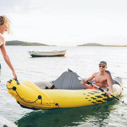 Lewtemi 2 Pcs Padded Kayak Seat Fishing Boat Seat with Storage Bag 8 Fixed D Rings Screws Detachable Paddle Board Seat Canoe Seat with Adjustable Back Strap for Summer SUP Canoe Universal Sit, Black in Saudi Arabia