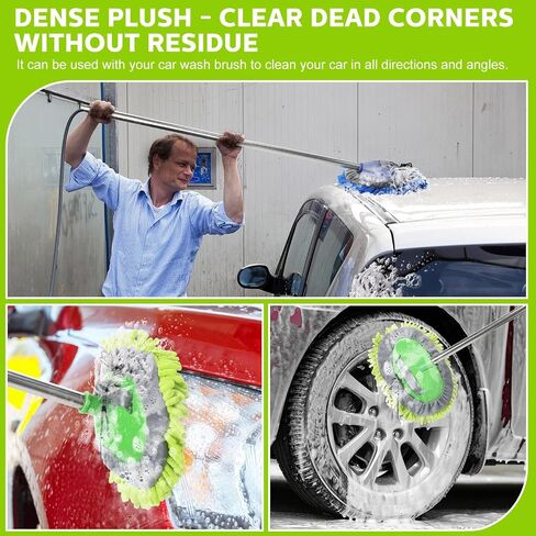 Layhit 5 Pcs Car Wash Mitt Car Wash Kit, Car Wash Brush Not Included, Microfiber Mitt Car Cleaning Car Washing Tools Truck Washing Kit Car RV Pickup Chenille Scratch Replacement Kit(Multicolor) in Saudi Arabia