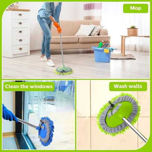 Layhit 5 Pcs Car Wash Mitt Car Wash Kit, Car Wash Brush Not Included, Microfiber Mitt Car Cleaning Car Washing Tools Truck Washing Kit Car RV Pickup Chenille Scratch Replacement Kit(Multicolor) in Saudi Arabia