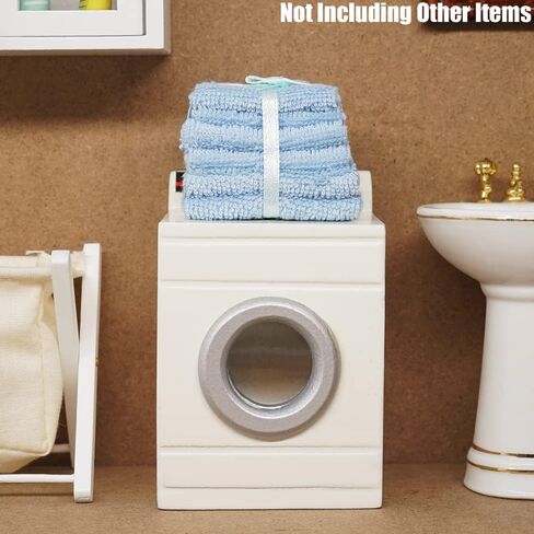 Odoria 1/12 Miniature Bathroom Towels Dollhouse Decoration Accessories, Blue in Kuwait