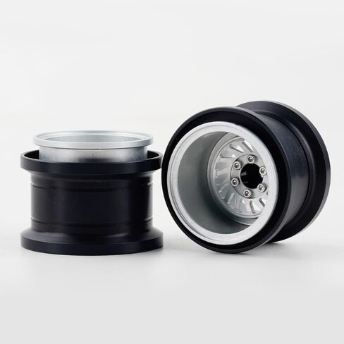 DJX TRX4MT Wheel Rims Aluminum Deep Dish Wheels for 1/18 Traxxas TRX-4MT F-150 K10 RC Monster Truck Upgrade Parts(Blue) in Saudi Arabia