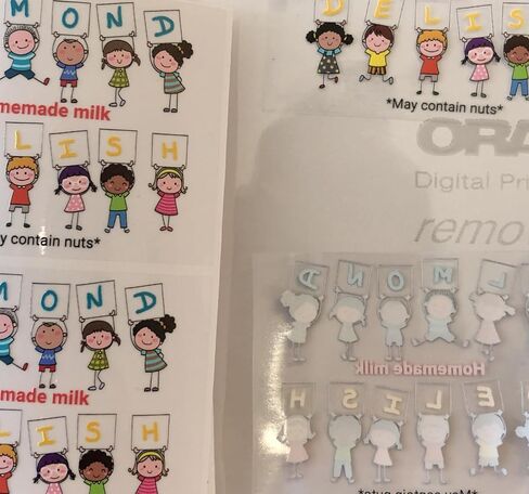 Custom Clear Vinyl Labels Transparent Stickers Decals | Personalized with Image, Text or Logo, Dishwasher Safe, Fade & UV Resistant (Clear Vinyl) in Saudi Arabia
