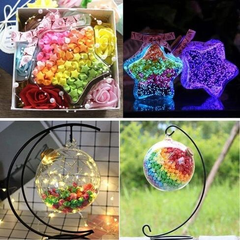 Origami Stars Papers 1350 Sheets Double Sided Origami Stars Paper Solid Lucky Star Origami Strips for Make Wishing Stars DIY Hand Art Crafts Supplies Lucky Star Decoration (27 Color) in Saudi Arabia