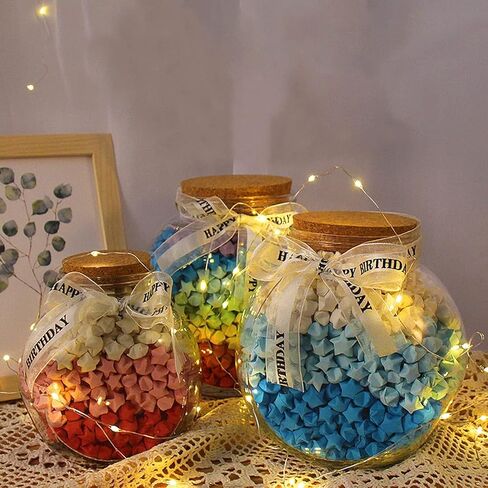 Origami Stars Papers 1350 Sheets Double Sided Origami Stars Paper Solid Lucky Star Origami Strips for Make Wishing Stars DIY Hand Art Crafts Supplies Lucky Star Decoration (27 Color) in Saudi Arabia