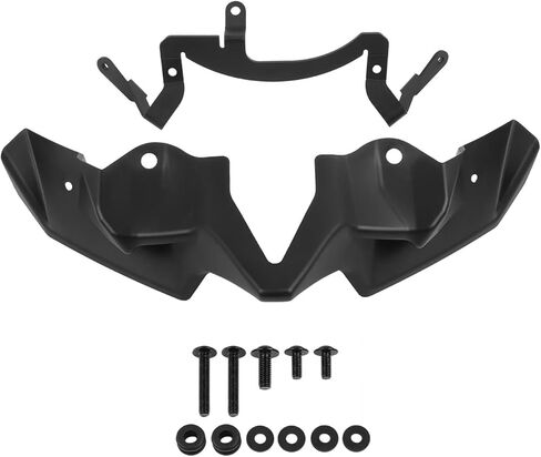 Fit for Kawasaki Z900 2020-2024 Front Downforce Spoiler Z 900 Naked Winglet Fairing Wing Deflector(Glass Black) in Kuwait