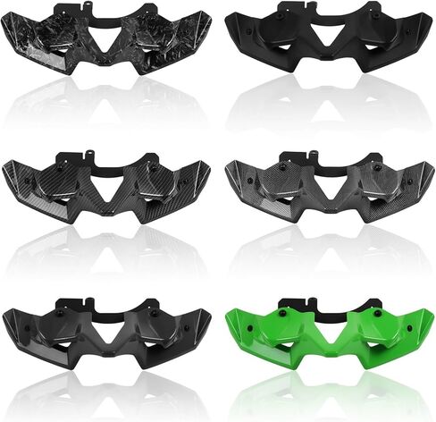 Fit for Kawasaki Z900 2020-2024 Front Downforce Spoiler Z 900 Naked Winglet Fairing Wing Deflector(Glass Black) in Kuwait