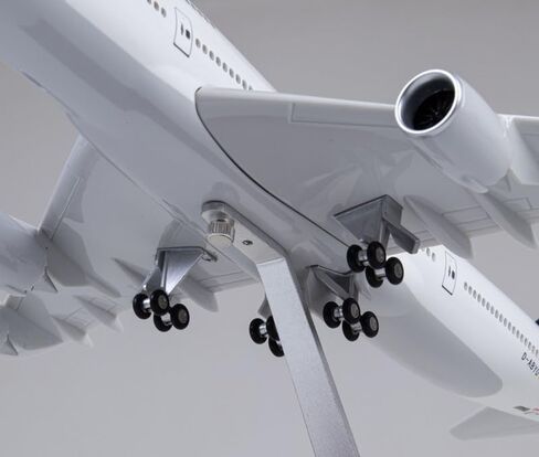 Andsyyds 1: 150 مقياس 47 سم B747 طراز الطائرات لوفتهانزا 747 الطراز مع الأضواء ومجموعة طائرة راتنج راتنج راتنجات الهبوط (مع الضوء) in Kuwait