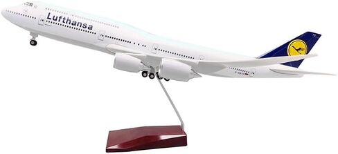 Andsyyds 1: 150 مقياس 47 سم B747 طراز الطائرات لوفتهانزا 747 الطراز مع الأضواء ومجموعة طائرة راتنج راتنج راتنجات الهبوط (مع الضوء) in Kuwait