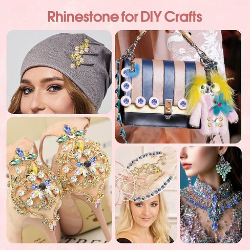 70Pcs Sew on Rhinestones White Mixed Shapes Flatback K9 Glass Rhinestones Sew on Crystal Gems with 2 Holes for Crafts, Clothes, Costumes, Dress, Hat, Shoes in Kuwait