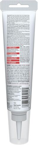 سدادة سيليكون سوبريم من GE للمطبخ والحمام - مانع تسرب سيليكون مقاوم للماء بنسبة 100%، التصاق أقوى 7 ​​مرات، مقاوم للانكماش والتشقق - أنبوب 2.8 أونصة سائلة، أبيض، عبوة واحدة in Kuwait