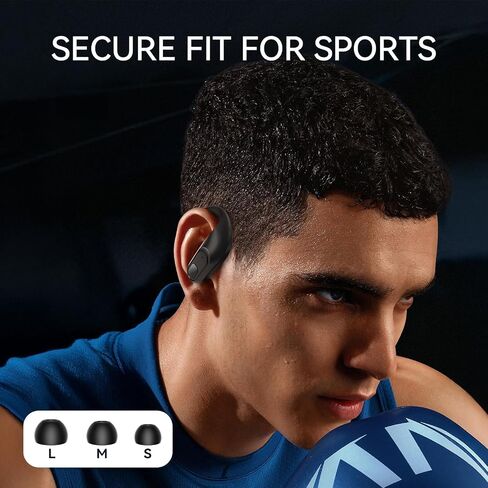 occiam Wireless Earbuds with Charging Case, Auto Pairing, Flexible Earhooks, for Running and Sports, Dual LED Battery Display Brown in Saudi Arabia