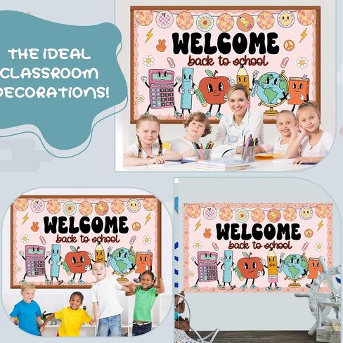 دعونا نزرع بعض اللطف من نشرات النشرة اللطيفة التي تعود إلى Booho إلى School Charsips Decorations Sunflower Pencil Book Apple Paper Clutouts مع حدود اليوم الأول من لوازم ديكور المكتبة المدرسية in Saudi Arabia
