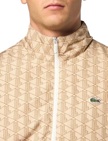 Lacoste Men's Color Blocked, Mongram Full Zip Up Jacket in Saudi Arabia