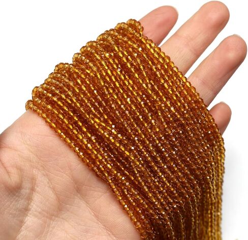 10 Strands Spinel Beads Artificial Faceted Small Round Loose Beads 3mm 15 inch for Jewelry Making Charms Necklace Bracelet in Saudi Arabia