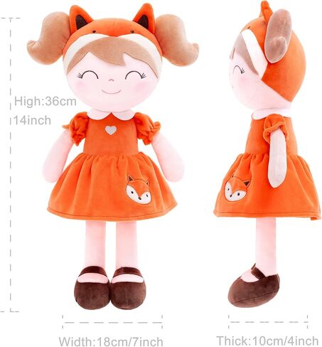 Dloveleya Personaled Curly Doll مع اسمك - DOTY PINK Pink Soft Plush Doll for Girls Plush Doll Gifts in Kuwait