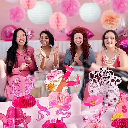 Paper Jazz Fairy Birthday Party Centerpieces for Table, Fairy Decoration with Honeycomb Fairies,Enchanted Forest Decorations with Rabbit for Garden, Princess Themed Party Decorations for Spring in Saudi Arabia