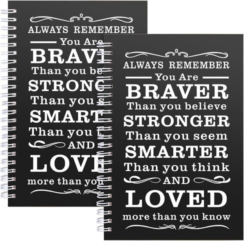 2 Pcs A5 Spiral Notebook,Inspirational Journal,Motivational Journal for Women Men,100 Pages Lined Spiral Journal Notebook College Ruled Daily Diary for School,Travel,Business,Work (Always-Pink) in Saudi Arabia