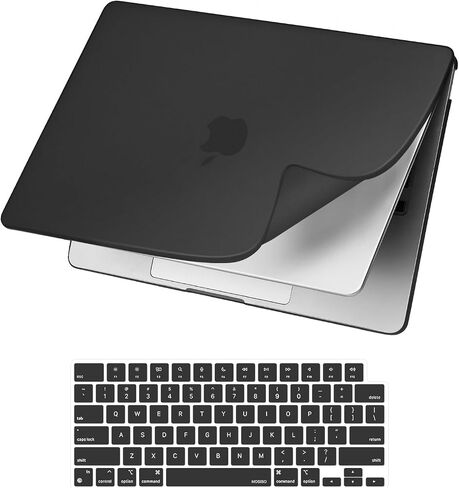 MOSISO Compatible with MacBook Air 13 inch Case 2025-2022 M4 A3240 M3 A3113 M2 A2681,Anti-Fingerprint Scratch Resistant PP Matte Soft Cover&Keyboard Cover for MacBook Air 13.6 inch Case, Smoke Black in Saudi Arabia