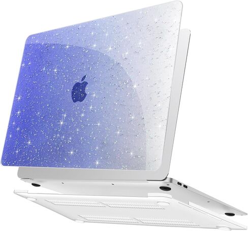 AKIT Compatible with MacBook Pro 14 inch Case Sparkly 2025-2021 M4 M3 M2 M1 Pro Max A3112 A3185 A3401 A2918 A2992 A2779 A2442, Glossy Glitter [Anti-Cracking] Hard Shell Laptop Case Cover, Colorful in Kuwait