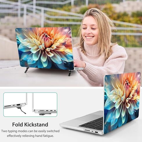 Mektron Ultra Thin Printed Case لـ MacBook Pro 14 Inch 2024 الإصدار M4 A3112 A3401 A3185 FITS 2023 2021 M3 A2918 A2992 M2 A2779 M1 A2442 in Saudi Arabia