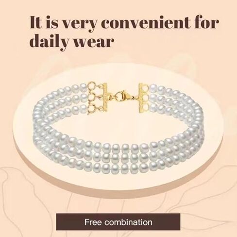 Necklace Layering Clasp Converter, 18k Gold and Silver, Tangle Free Jewelry Chain Separator (4PCS B) in Kuwait