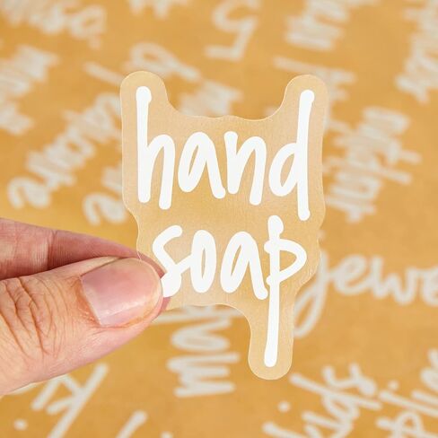 Talented Kitchen 192 Preprinted Bathroom Labels for Containers - White Script Stickers for Organizer Bins, Bath, Beauty Canisters, and Makeup Storage Organization (Water Resistant) in Kuwait