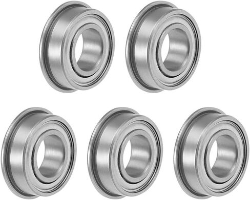 uxcell MF63ZZ Flange Ball Bearing 3x6x2.5mm Shielded Chrome Bearings 5pcs in Saudi Arabia