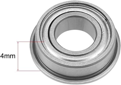 uxcell MF63ZZ Flange Ball Bearing 3x6x2.5mm Shielded Chrome Bearings 5pcs in Saudi Arabia