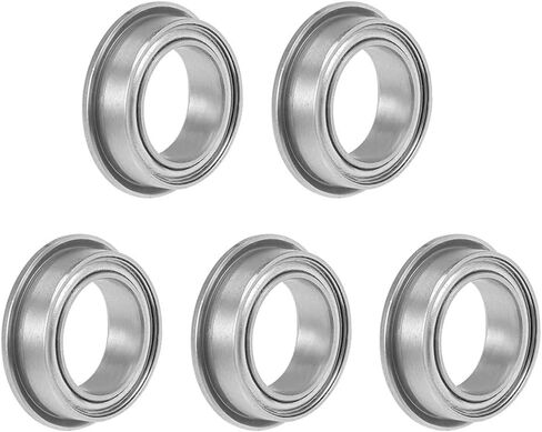 uxcell MF63ZZ Flange Ball Bearing 3x6x2.5mm Shielded Chrome Bearings 5pcs in Saudi Arabia