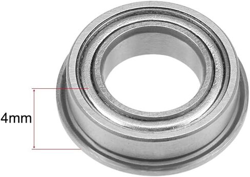 uxcell MF63ZZ Flange Ball Bearing 3x6x2.5mm Shielded Chrome Bearings 5pcs in Saudi Arabia