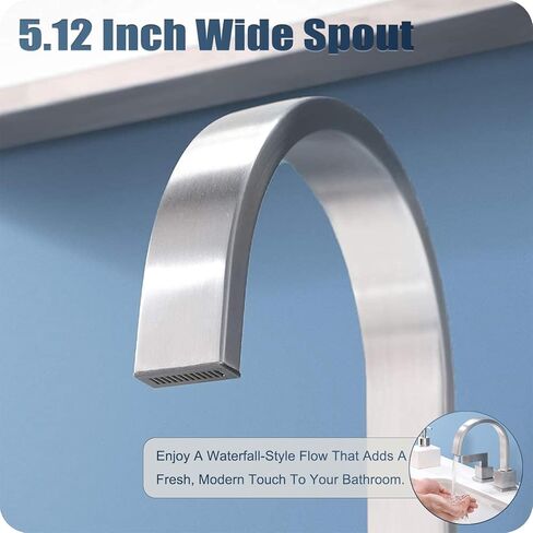 فريهو النفط مفروك صنبور الحمام البرونزية، البرونزية صنبور بالوعة الحمام للحوض 3 حفرة، 8 بوصة واسعة 2 مقبض الغرور صنبور مع خراطيم الصرف والمياه in Kuwait