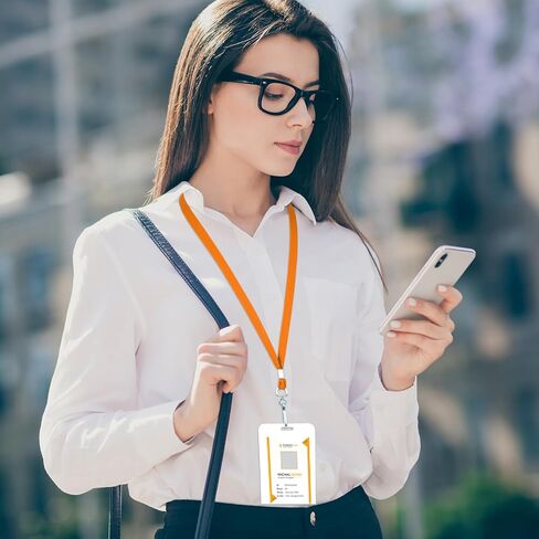 500 Pack Bulk Lanyards for ID Name Badges Holder Flat Lanyards with Hook Clip Swivel for Office School Accessories (Multi Colors) in Saudi Arabia