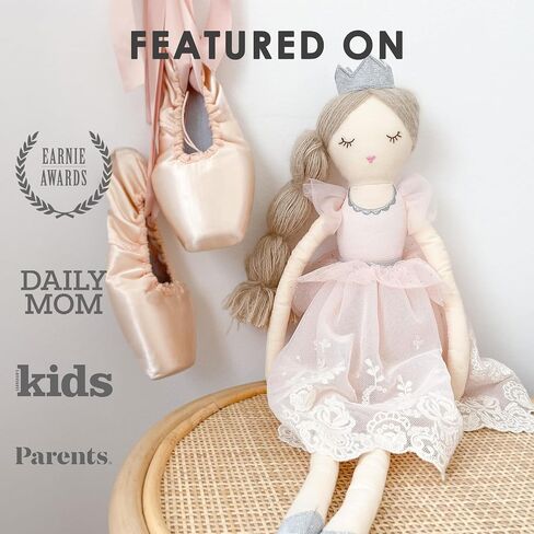MON AMI Ballerina Stuffed Doll - 22", Plush Ballerina Doll for Girls, Use as Toy or Room Decor, Great Gift for Kids of All Ages in Kuwait