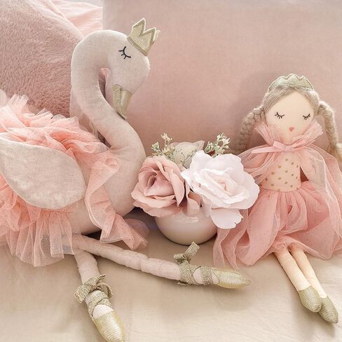 MON AMI Ballerina Stuffed Doll - 22", Plush Ballerina Doll for Girls, Use as Toy or Room Decor, Great Gift for Kids of All Ages in Kuwait