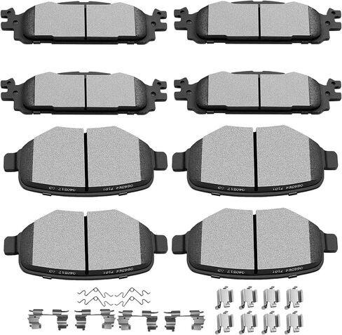 Ceramic Brake Pads Kits,SCITOO 8pcs Brakes Pads Set fit for Ford Five Hundred,05-07 for Ford Freestyle,08-09 for Ford Taurus,08-09 for Ford Taurus X,05-07 for Mercury Montego,08-09 for Mercury Sable in Kuwait