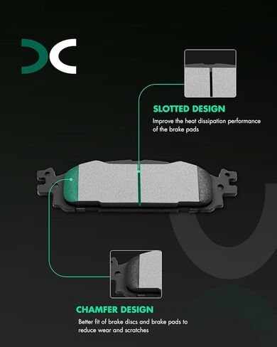 Ceramic Brake Pads Kits,SCITOO 8pcs Brakes Pads Set fit for Ford Five Hundred,05-07 for Ford Freestyle,08-09 for Ford Taurus,08-09 for Ford Taurus X,05-07 for Mercury Montego,08-09 for Mercury Sable in Kuwait