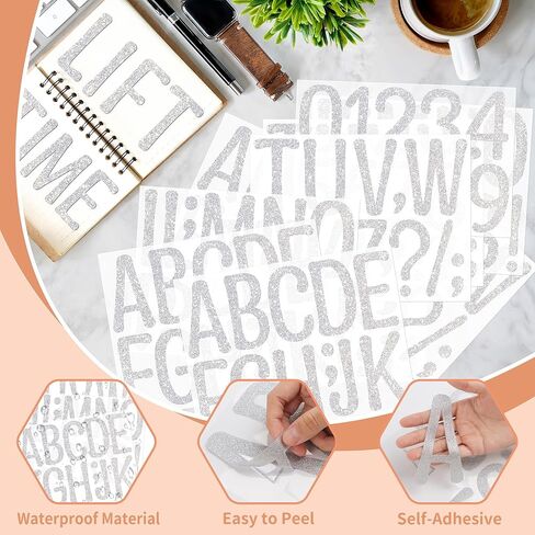 160 PCS Bulletin Board Letters 4 Ints 4 Intfors ملصقات كبيرة ملصقات الأبجدية ألاستيك ملصقات رسائل ملصقية للاصطدام الملصق للملصقات Boardin Board Board Board Board Board Bosts Crafts Home Party Decor (12 Sheets ، Gold) in Kuwait