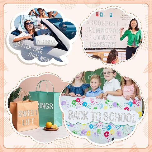 160 PCS Bulletin Board Letters 4 Ints 4 Intfors ملصقات كبيرة ملصقات الأبجدية ألاستيك ملصقات رسائل ملصقية للاصطدام الملصق للملصقات Boardin Board Board Board Board Board Bosts Crafts Home Party Decor (12 Sheets ، Gold) in Kuwait