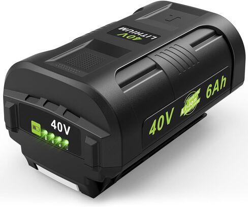 Fancy Buying 40V 6000mAh Battery Replacement for Ryobi 40V Battey OP4050A OP4015 OP4026 OP40201 OP40261 OP4030 OP40301 OP4040 OP40401 OP4050 OP40501 OP40601(2 Pack) in Kuwait