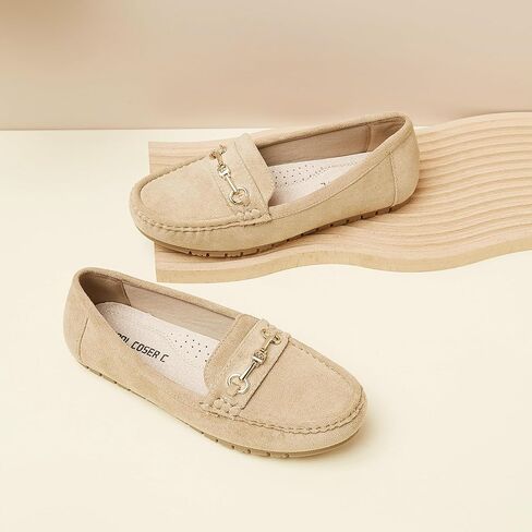 حذاء بدون كعب مريح واسع غير رسمي للنساء سهل الارتداء حذاء مسطح للنساء حذاء بدون كعب نسائي أنيق بإبزيم مناسب للمناسبات in Kuwait