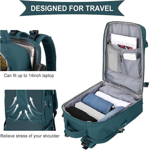 coowoz Large Travel Backpack For Women Men, Carry On Backpack,Hiking Backpack Waterproof Outdoor Sports Rucksack Casual Daypack Expandable Heavy Duty Extra large Backpack Olive Green in Saudi Arabia