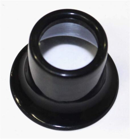 تعظيم LOUPE BLACK Jeweller | 5x تكبير الطاقة | 1 "عدسة زجاجية القطر | البلاستيك PVC متينة | مثالية لأحجار الكيمستات والفحص المجوهرات in Kuwait