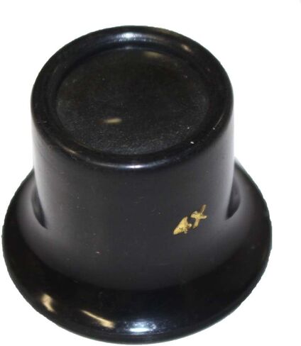 تعظيم LOUPE BLACK Jeweller | 5x تكبير الطاقة | 1 "عدسة زجاجية القطر | البلاستيك PVC متينة | مثالية لأحجار الكيمستات والفحص المجوهرات in Kuwait