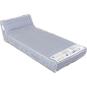 تكمن Sunnylife Luxe على Nounger Le Weekend Navy - مريحة ومتينة ومتعددة الاستخدامات مع غطاء مغلف القطن القابل للإزالة وسهولة إدراج 220 رطلاً | تجمع التسكع